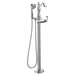 Delta Cassidy T4797 Single Handle Floor Mount Tub Filler Trim with Hand Shower - Less Handle, chrome - view 4