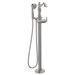 Delta Cassidy T4797 Single Handle Floor Mount Tub Filler Trim with Hand Shower - Less Handle, stainless - view 2