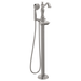 Delta Cassidy T4797 Single Handle Floor Mount Tub Filler Trim with Hand Shower - Less Handle, stainless - view 3