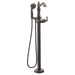 Delta Cassidy T4797 Single Handle Floor Mount Tub Filler Trim with Hand Shower - Less Handle, venetian bronze - view 2