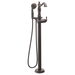 Delta Cassidy T4797 Single Handle Floor Mount Tub Filler Trim with Hand Shower - Less Handle, venetian bronze - view 3