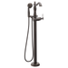 Delta Cassidy T4797 Single Handle Floor Mount Tub Filler Trim with Hand Shower - Less Handle, venetian bronze - view 5