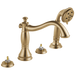 Delta Cassidy T4797 Roman Tub with Hand Shower Trim - Less Handles, champagne bronze