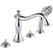Delta Cassidy T4797 Roman Tub with Hand Shower Trim - Less Handles, chrome