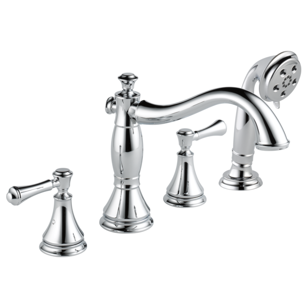 Delta Cassidy T4797 Roman Tub with Hand Shower Trim - Less Handles, chrome - view 2