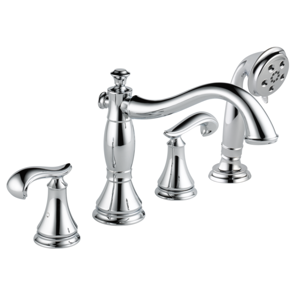Delta Cassidy T4797 Roman Tub with Hand Shower Trim - Less Handles, chrome - view 3
