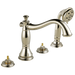 Delta Cassidy T4797 Roman Tub with Hand Shower Trim - Less Handles, polished nickel