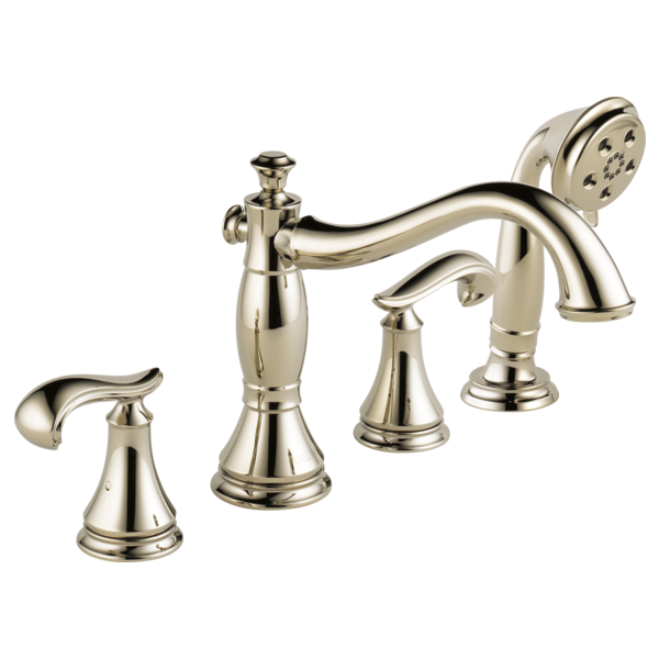 Delta Cassidy T4797 Roman Tub with Hand Shower Trim - Less Handles, polished nickel - view 3