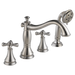 Delta Cassidy T4797 Roman Tub with Hand Shower Trim - Less Handles, stainless - view 2