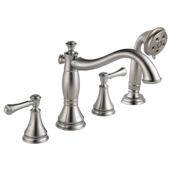 Delta Cassidy T4797 Roman Tub with Hand Shower Trim - Less Handles, stainless - view 3