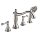 Delta Cassidy T4797 Roman Tub with Hand Shower Trim - Less Handles, stainless - view 3