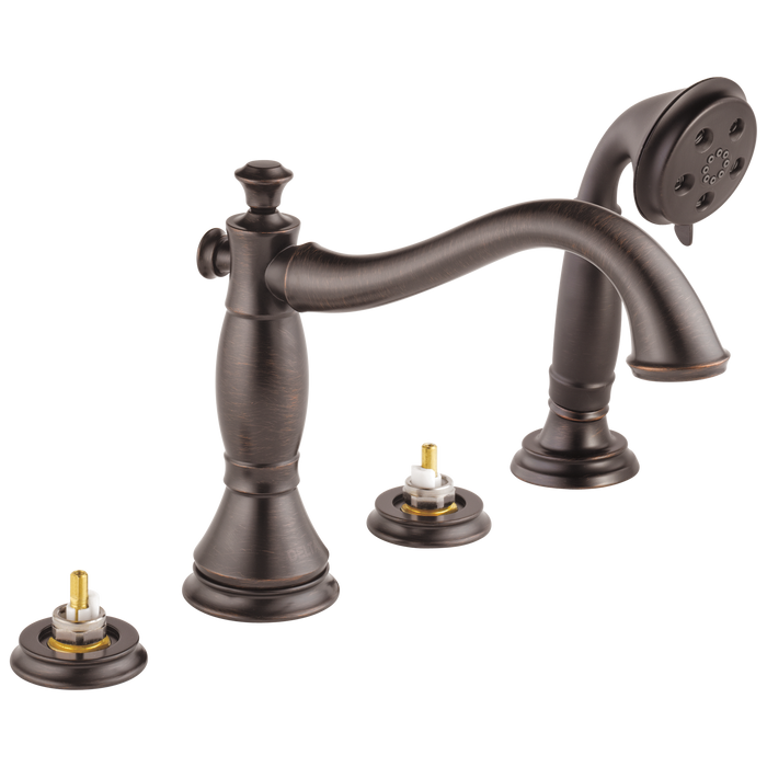 Delta Cassidy T4797 Roman Tub with Hand Shower Trim - Less Handles, venetian bronze