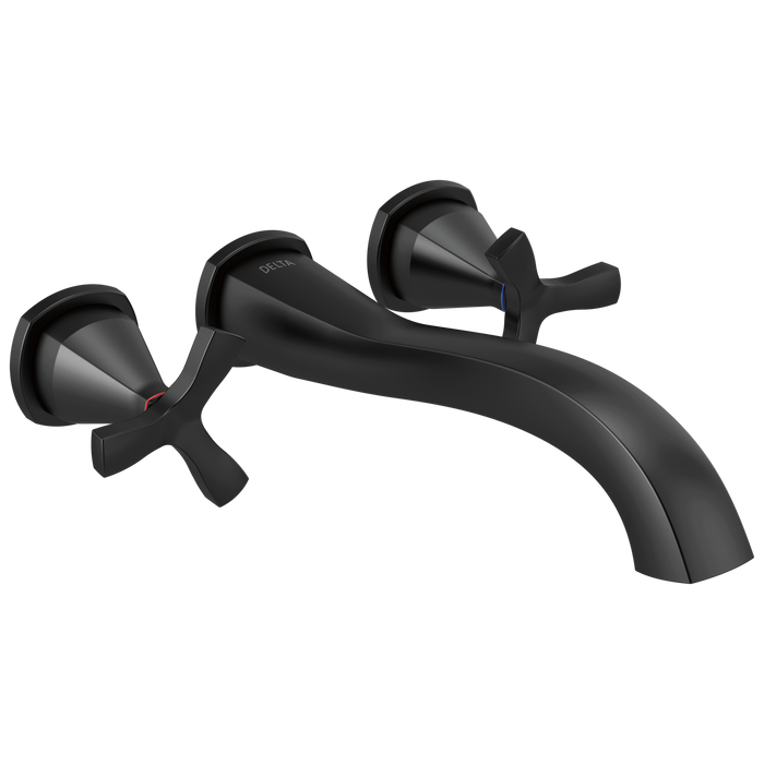 Delta Stryke:T57766 Wall Mounted Tub Filler, matte black