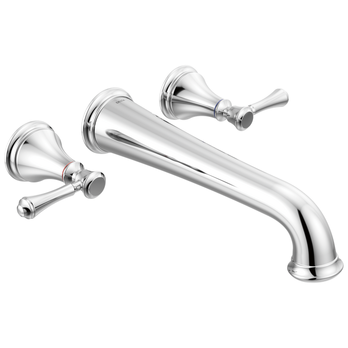 Delta Cassidy T5797 Wall Mounted Tub Filler, chrome