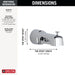 Delta Universal Showering Components U1010 Diverter Tub Spout - Handshower, chrome - view 2