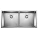 BLANCO 516219 Precision 16" R10 Equal Double Bowl Kitchen Sink