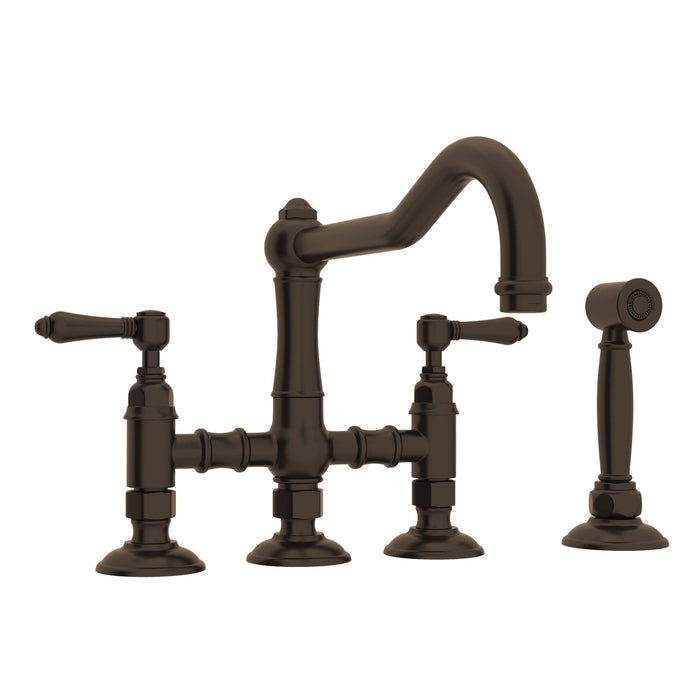 ROHL A1458WS Acqui® Bridge Kitchen Faucet With Side Spray