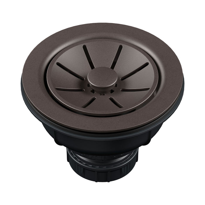 BLANCO Essential Silgranit Color-Matched 3.5" Basket Strainer with Turn-to-Close Design - Café