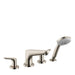 hansgrohe Focus 4-Hole Roman Tub Set Trim with 1.8 GPM Handshower