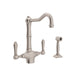 ROHL A1679WS Acqui® Two Handle Kitchen Faucet With Side Spray