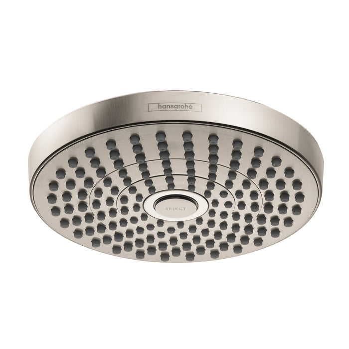 hansgrohe Croma Select S Showerhead 180 2-Jet, 1.5 GPM
