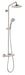 hansgrohe Croma Showerpipe 220 1-Jet, 2.5 GPM