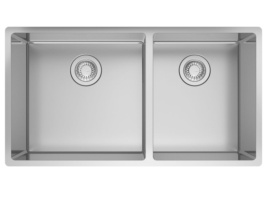Franke Cube CUX16032 Undermount Double Bowl 32.56 x 17.69 in Granite Kitchen Sink