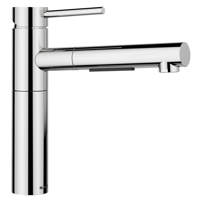 BLANCO Alta II Low Arc Pull-Out Dual-Spray Kitchen Faucet - Chrome