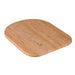 Moen GA944 Natural Wood Cutting Board - D Shape Cutting Board 13" x 16.5" in Satin Stainless