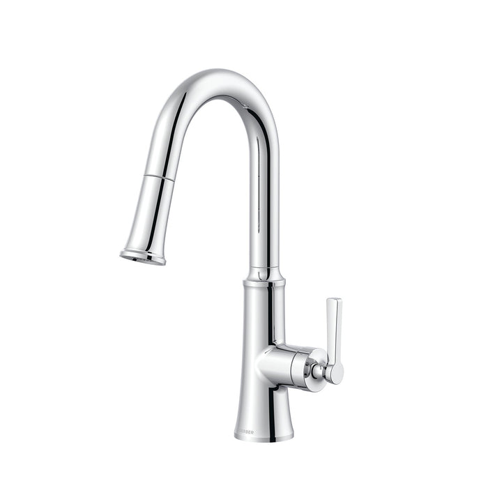 Gerber D150579 Northerly 1H Pull-Down Prep Faucet w/ Snapback 1.75gpm - Chrome