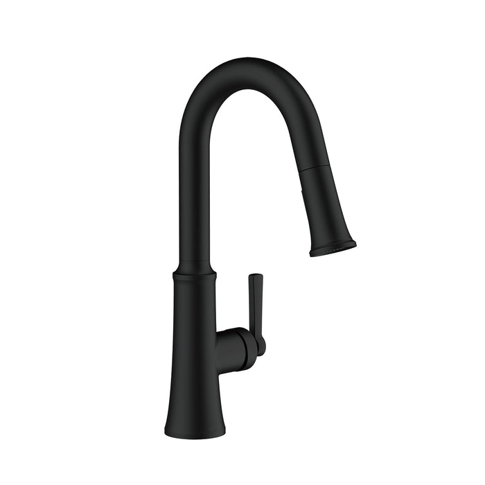 Gerber D150579 Northerly 1H Pull-Down Prep Faucet w/ Snapback 1.75gpm - Satin Black