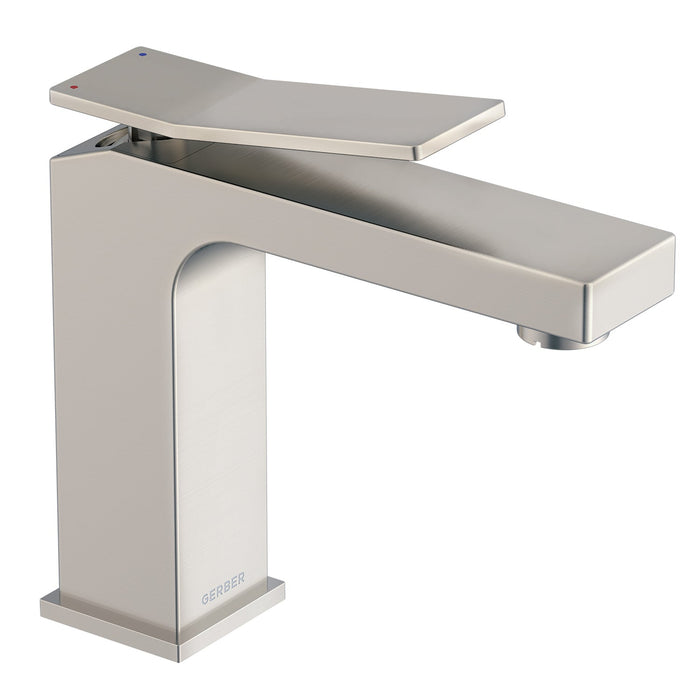 Gerber D225019 Avian 1H Lavatory Faucet Single Hole Mount w/ Metal Touch Down Drain 1.2gpm - Brushed Nickel