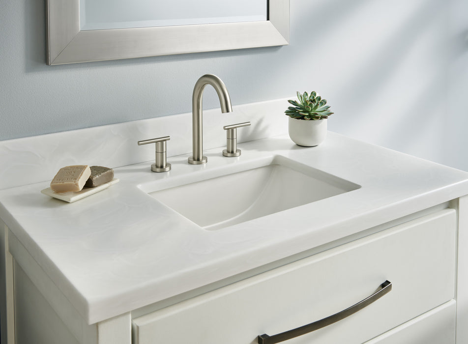 Gerber D303658 Parma Trim Line 2H Widespread Lavatory Faucet w/ Metal Touch Down Drain 1.2gpm - Brushed Nickel