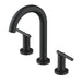 Gerber D303658 Parma Trim Line 2H Widespread Lavatory Faucet w/ Metal Touch Down Drain 1.2gpm - Satin Black