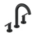 Gerber D303658 Parma Trim Line 2H Widespread Lavatory Faucet w/ Metal Touch Down Drain 1.2gpm - Satin Black