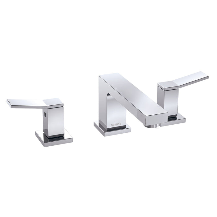 Gerber D304119 Avian 2H Widespread Lavatory Faucet w/ Metal Touch Down Drain 1.2gpm Chrome - Chrome