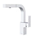 Gerber D404562 Mid-Town Trim Line 1H Pull-Out Kitchen Faucet w/ SnapBack Retraction 1.75gpm Chrome - Chrome