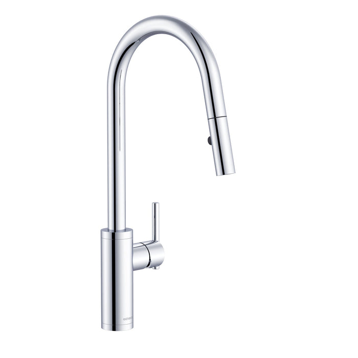 Gerber D454058 Parma Cafe Pull-Down Kitchen Faucet w/ SnapBack Retraction 1.75gpm - Chrome
