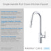 Gerber D454058 Parma Cafe Pull-Down Kitchen Faucet w/ SnapBack Retraction 1.75gpm - Chrome