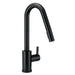 Gerber D457230 Amalfi 1H Pull-Down Kitchen Faucet w/SnapBack Retraction 1.75gpm - Satin Black