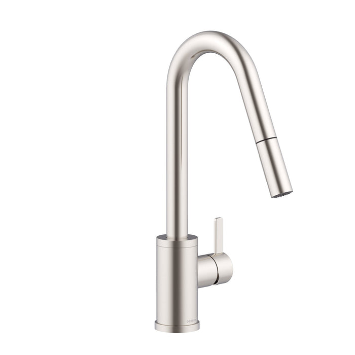 Gerber D457230 Amalfi 1H Pull-Down Kitchen Faucet w/SnapBack Retraction 1.75gpm - Stainless Steel