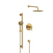 Gerber D990558 Parma Pressure Balance Shower Trim with Parma 5 Function Hand Shower & Drench 10" Showerhead & Versa Slide Bar Kit Brushed Bronze - Brushed Bronze