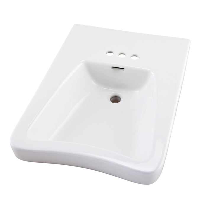 Gerber G0012464 Eaton Wheelchair Lav 27"x20" 4"CC White - White