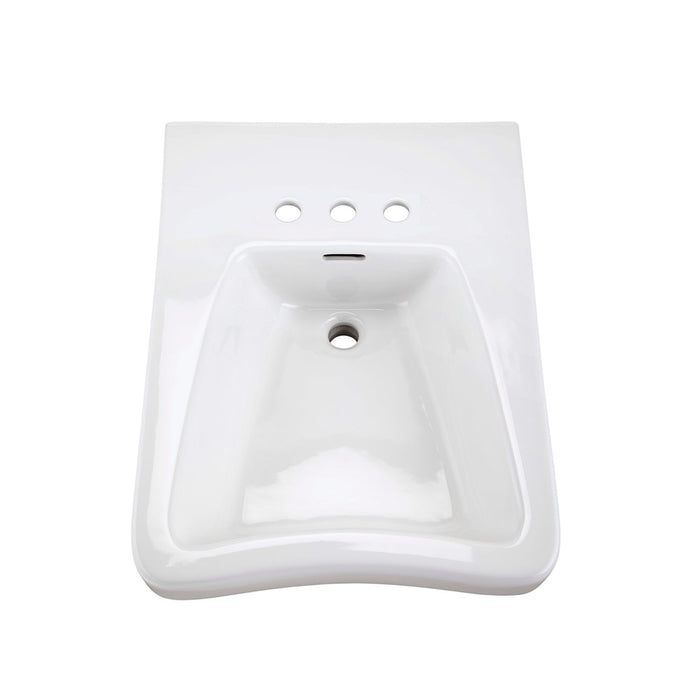 Gerber G0012464 Eaton Wheelchair Lav 27"x20" 4"CC White - White
