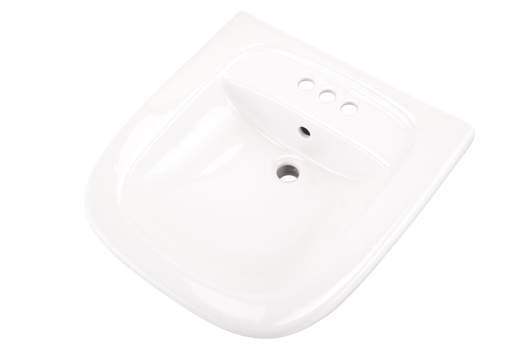 Gerber G0012474 North Point ADA Wall Hung Lav 22"x21.5" 4"CC White - White