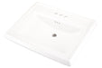 Gerber G0012555 Logan Square Petite Ped Top 24.25"x20.13" 4"CC White - White