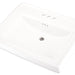 Gerber G0012555 Logan Square Petite Ped Top 24.25"x20.13" 4"CC White - White