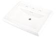 Gerber G0012559 Logan Square Petite Ped Top 24.25"x20.13" 8"CC White - White