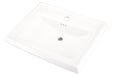 Gerber G0012582 Logan Square Standard Ped Lav 27.38"x21.25" Single Hole White - White
