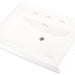 Gerber G0012589 Logan Square Standard Ped Lav 27.38"x21.25" 8"CC White - White